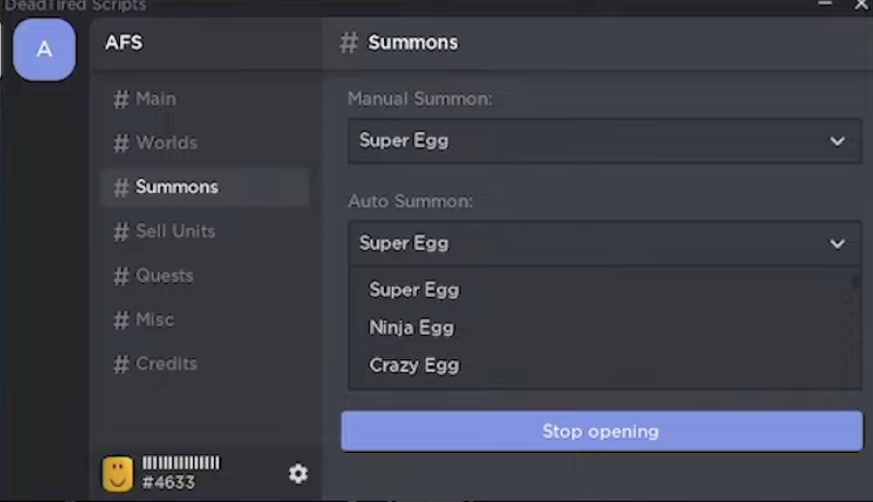anime fighers sim auto summon