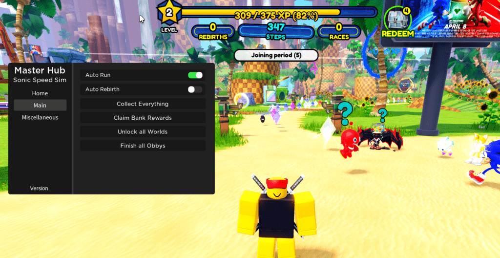 roblox sonic speed simulator script