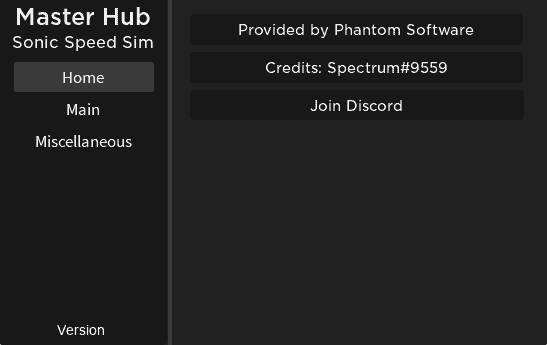 sonic speed sim script masterhub