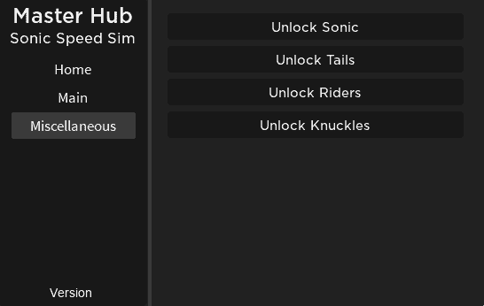 sonic speed simulator hack