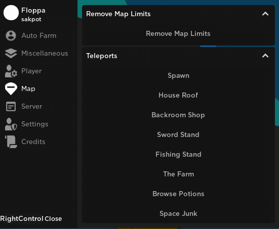raise a floppa teleports