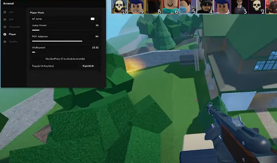 roblox arsenal script hack