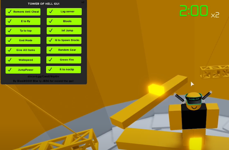 roblox tower of hell script TOH