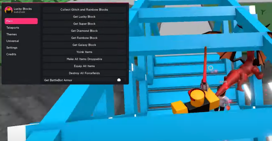 roblox grubhub lucky blocks battleground hack