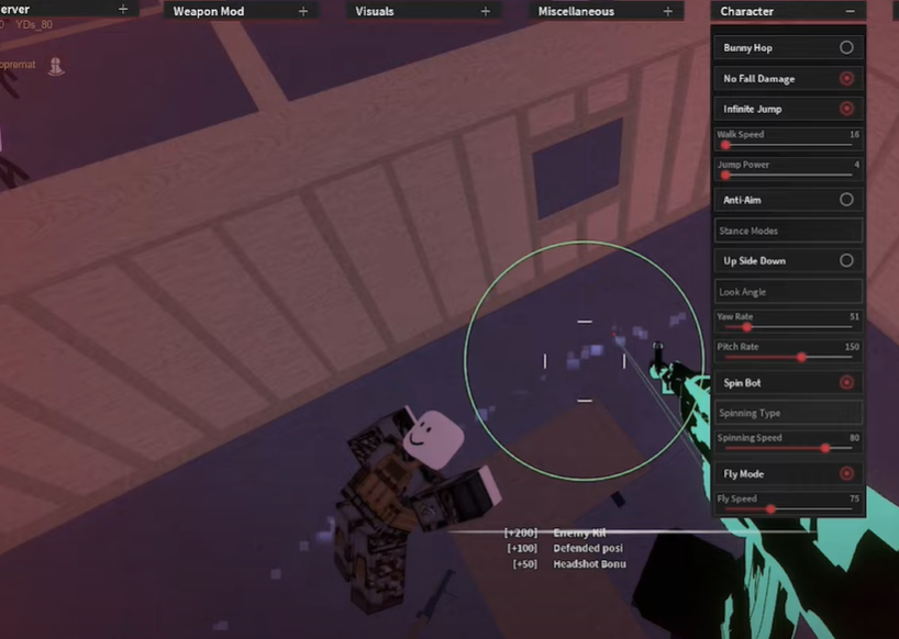 Phantom forces Ehub gui script roblox