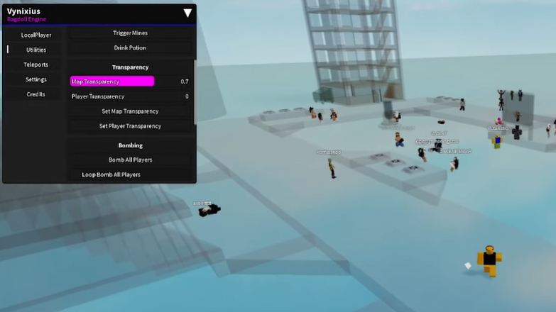 ragdoll engine script roblox exploit