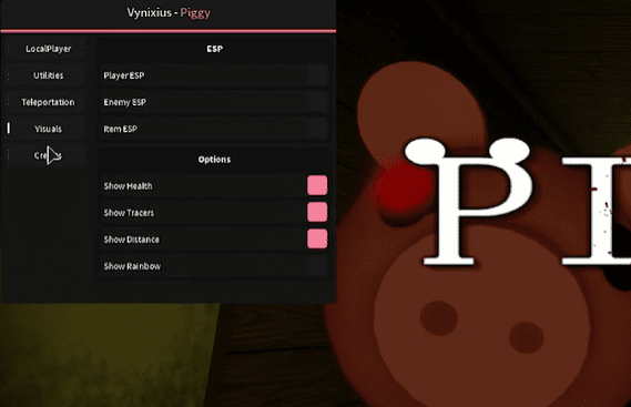 Piggy roblox gui exploit vynixius