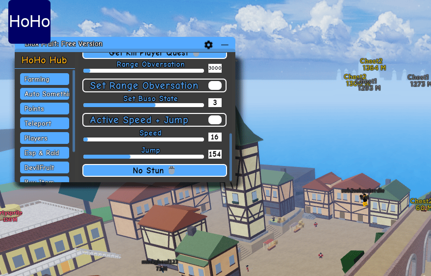 blox fruits hohohub script