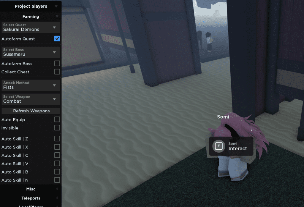 roblox project slayers hack script