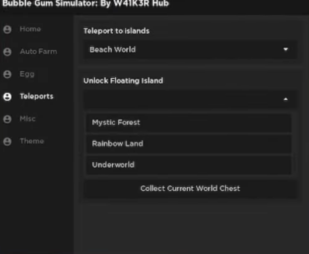 BGS teleports GUI