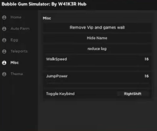 bubble gum sim free vip gui