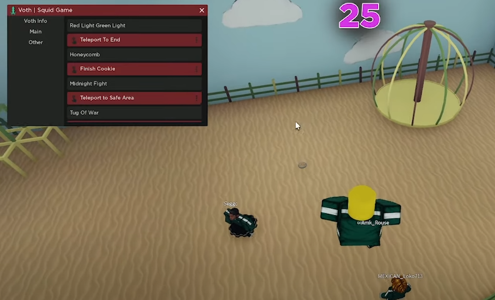 squid game roblox hacks honeycomb exploit
