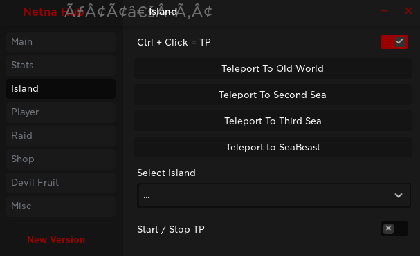 blox fruits gui teleports
