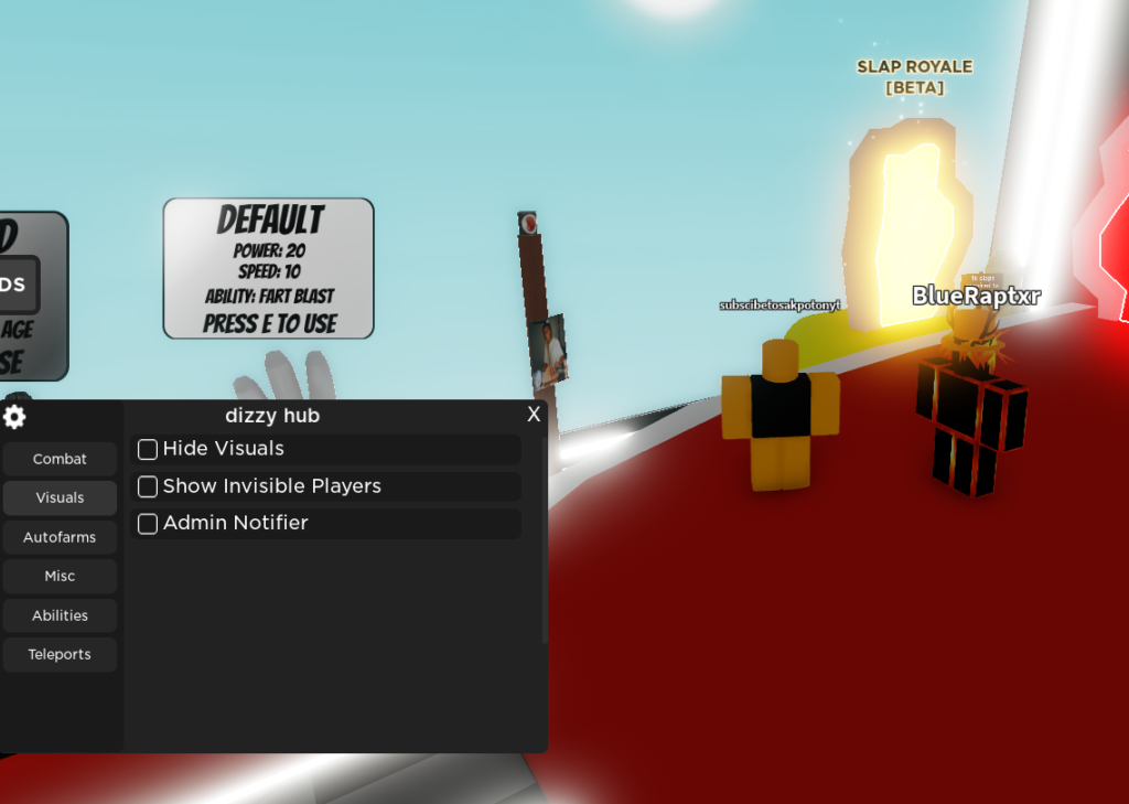 roblox visuals slap battles