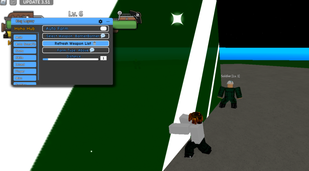 roblox king legacy autofarm script gui