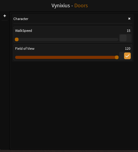 speedhacks and fov exploit for doors