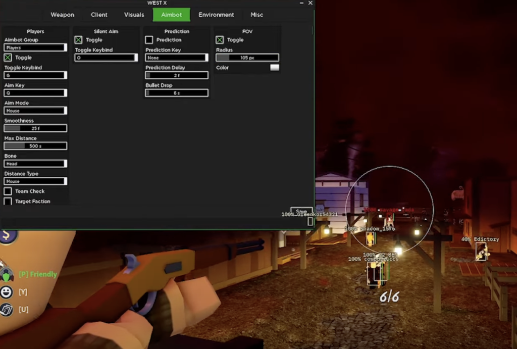 roblox aimbot hack for west x