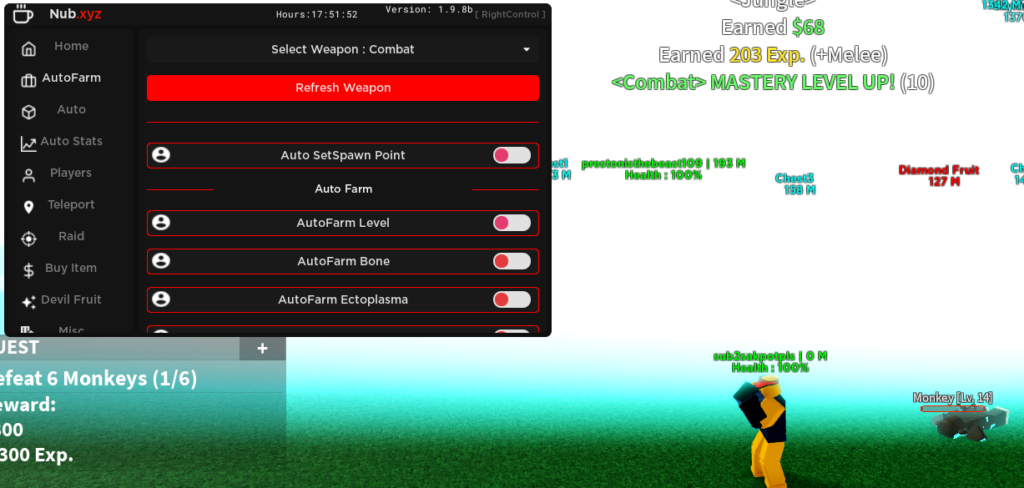 roblox autofarm for blox fruits script