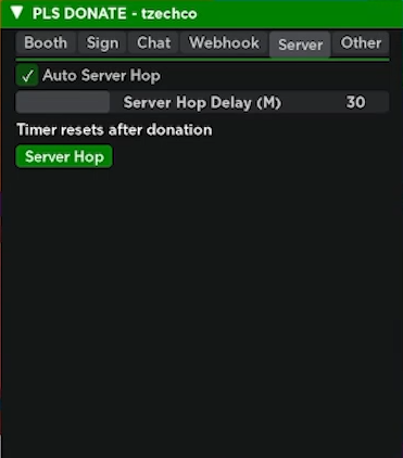 pls donate server hopper