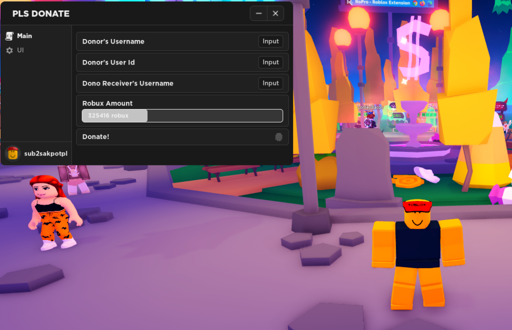 roblox pls donate script