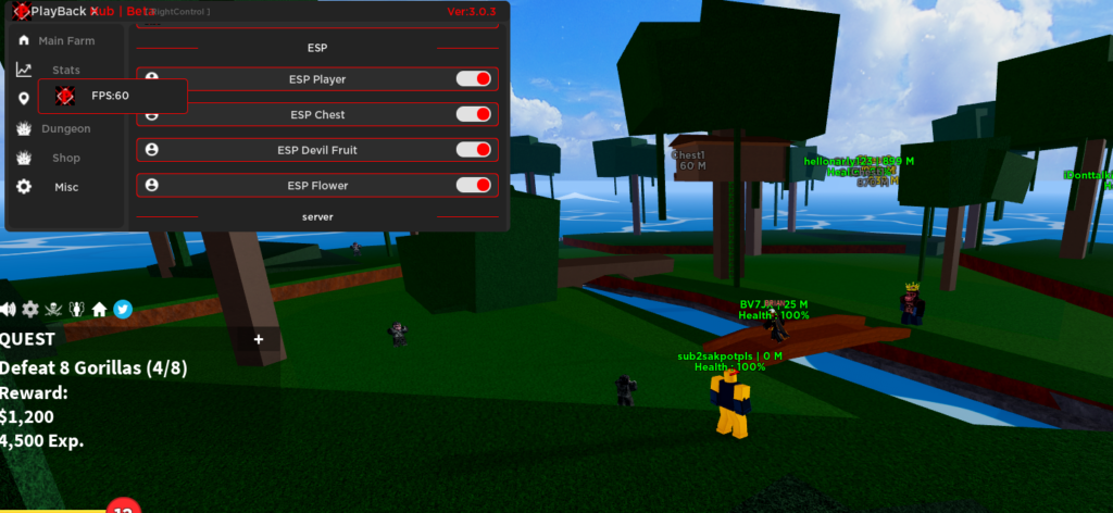 blox fruits esp script gui