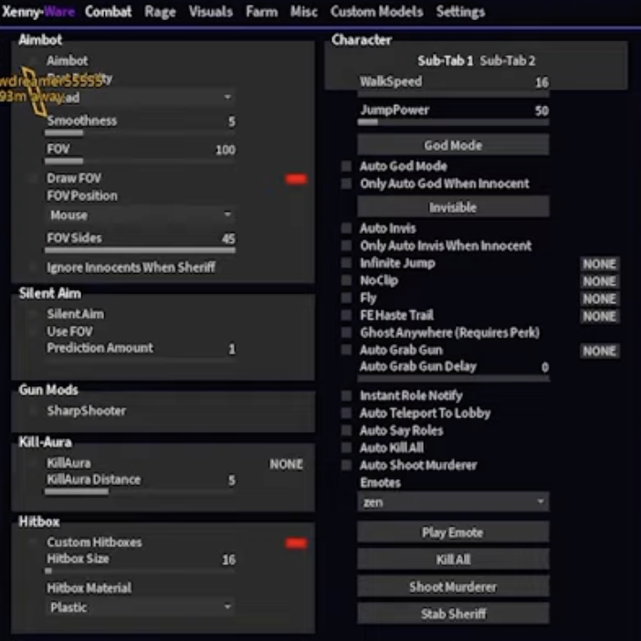 kill all murderer hacks mm2