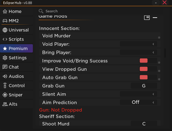  BEST Roblox MM2 Script Eclipse Hub GUI Murder Mystery