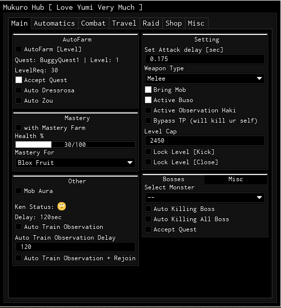blox fruits autofarm script