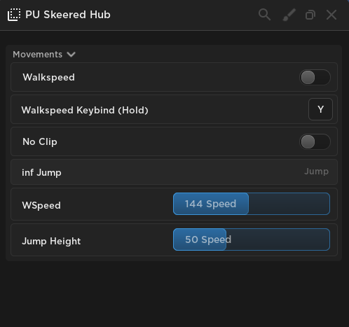 roblox project Mugetsu walkspeed