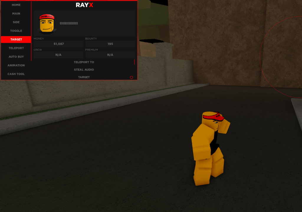 da hood script rayx gui