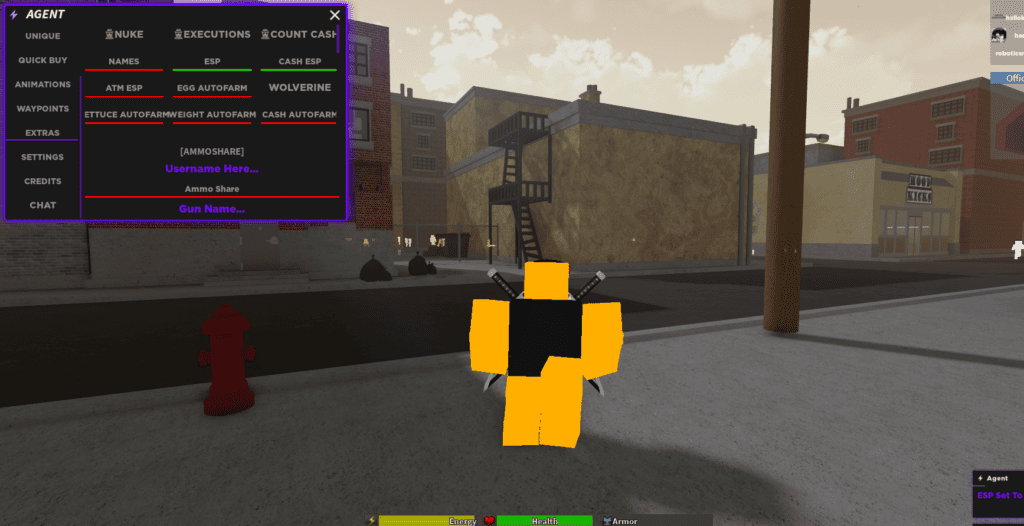 agent roblox da hood script