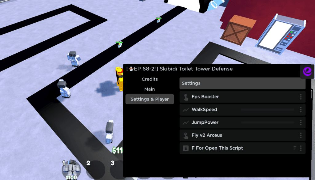 Roblox best Skibidi Toilet Tower Defense GUI