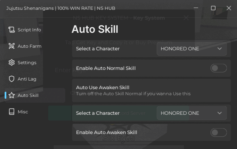 Jujutsu Shenanigans Script NS Hub Auto Skill