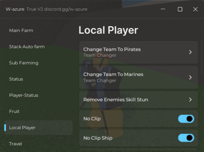 Bloxfruits Script W-AZURE V2 Local Player