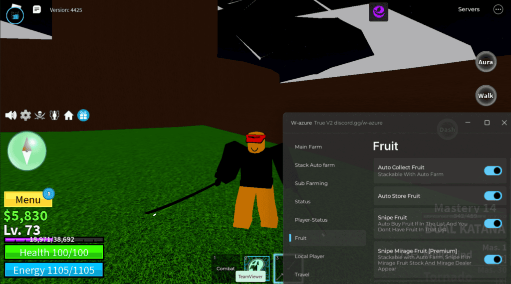 Bloxfruits Script W-AZURE V2