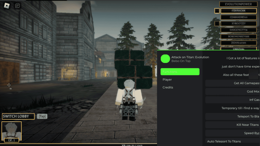 Roblox Attack on Titan Revolution Script Bebo Hub