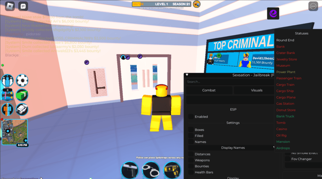 Roblox Jailbreak Script Universal Farm Hack GUI