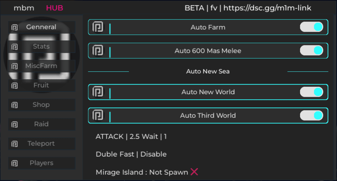 Bloxfruits Script MBM Hub Auto Farm