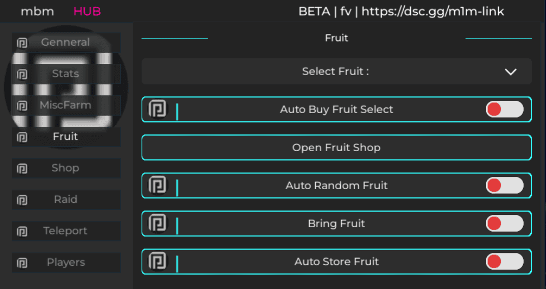 Bloxfruits Script MBM Hub Fruit