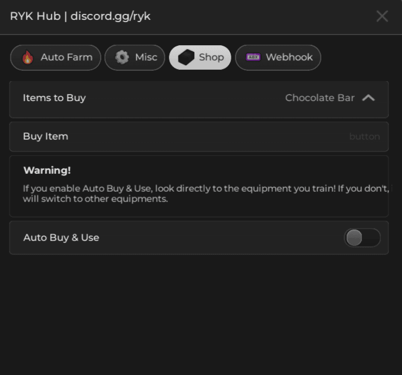 Gym Leauge Script RYK Hub Shop