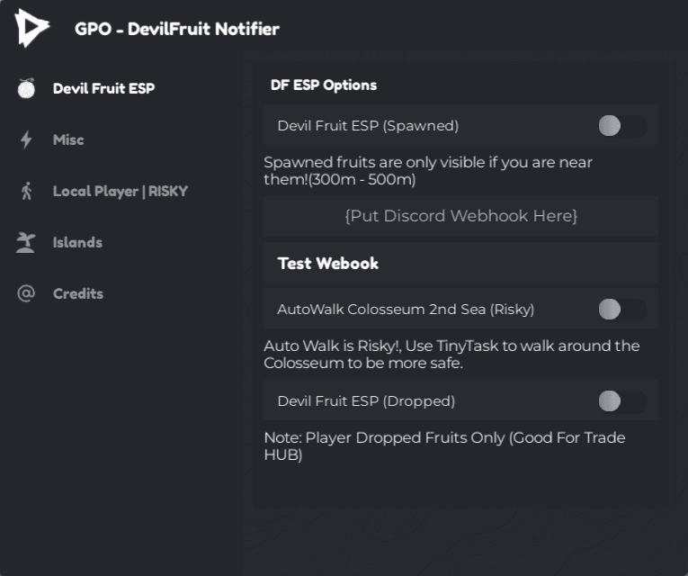 Script Trigon Hub GPO- DevilFruit Notifier