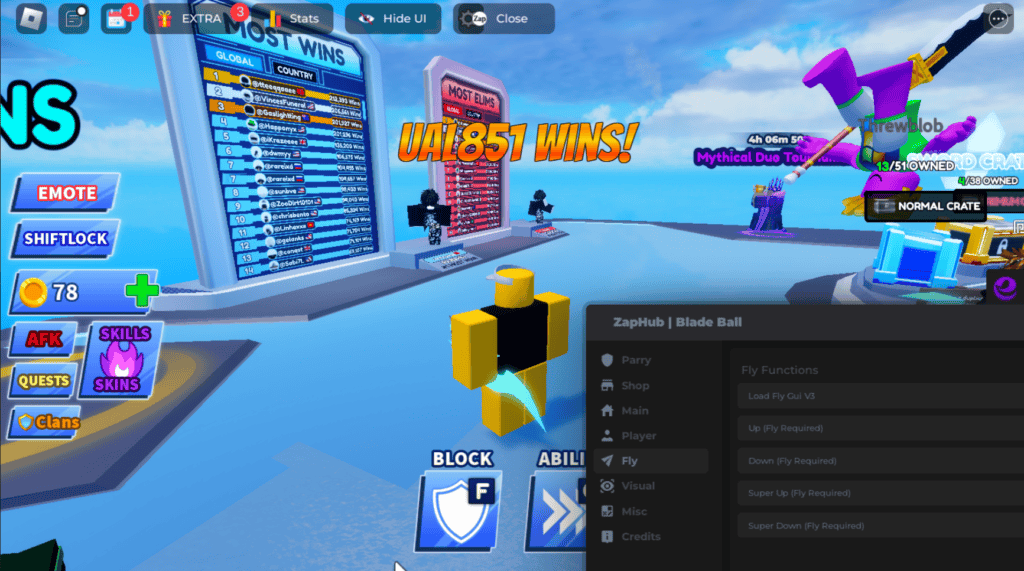 Roblox Blade Ball Script Zap Hub