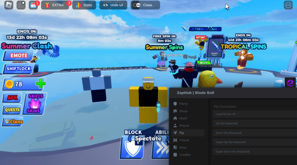 Roblox Blade Ball Script Zap Hub