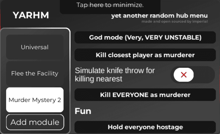  Roblox Murder Mystery 2 Script YARHM Hub