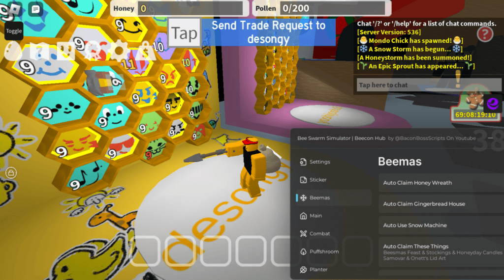 Roblox Bee Swarm Simulator Script Beecon Hub