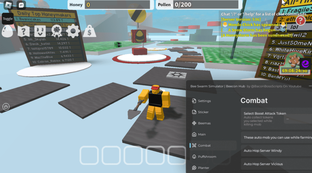 Roblox Bee Swarm Simulator Script Beecon Hub