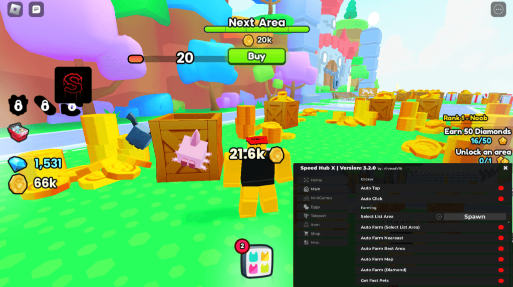 Roblox Pet Sim 99 Script Speed Hub X