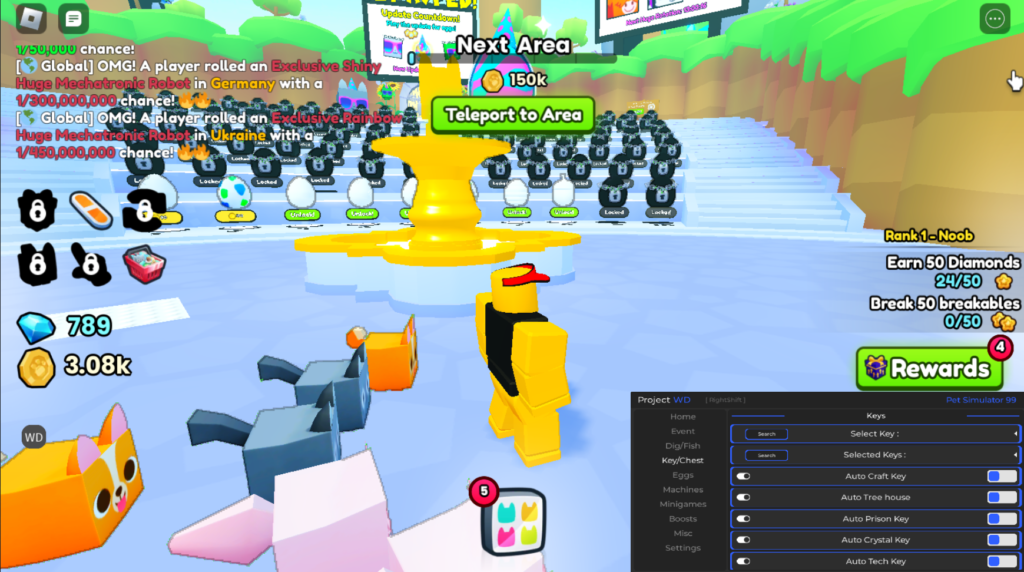 Roblox Pet Simulator 99 Script WD Hub