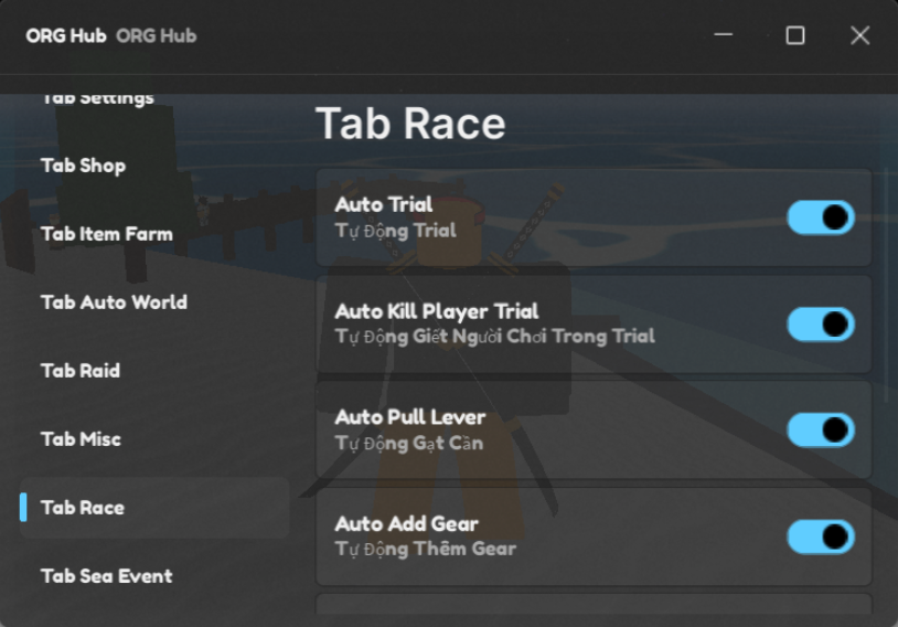 Roblox Bloxfruits Script ORG Hub GUI