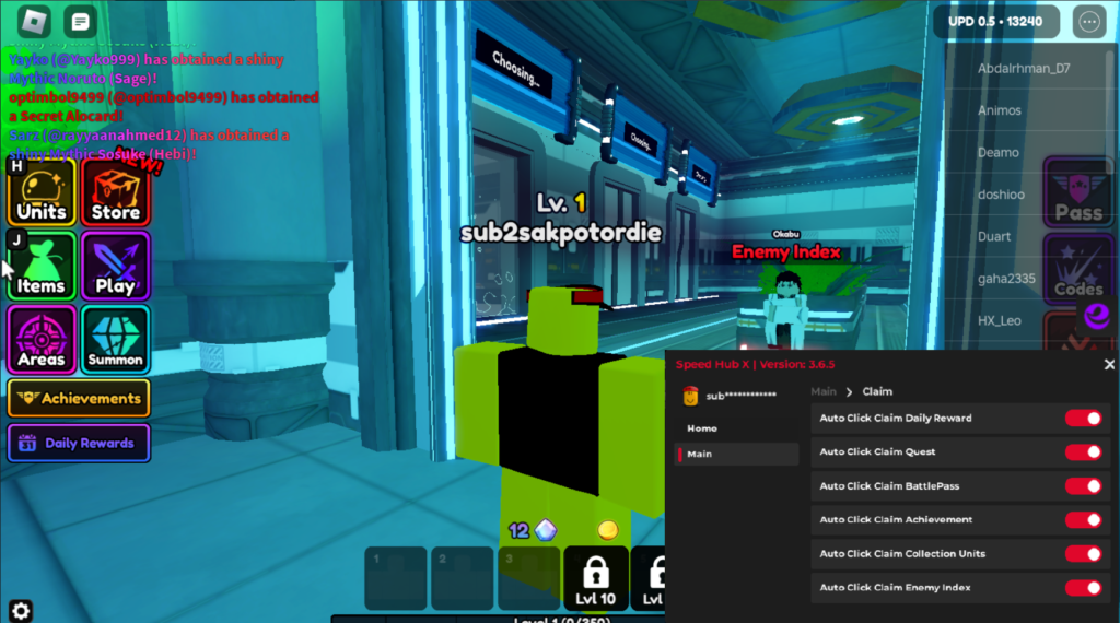 Roblox Anime Vanguards Script Speed Hub X